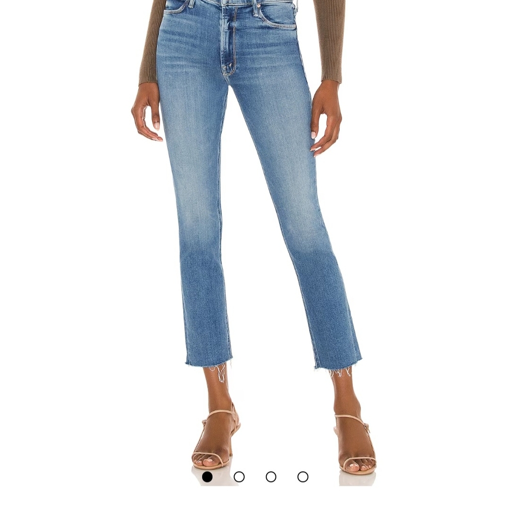 MOTHER Classic Blue Cropped Jeans